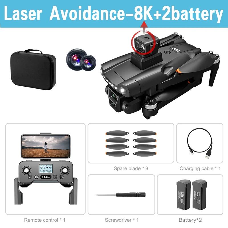 Xiaomi Mijia V198MAX Drone Laser obstacle avoidance aerial photography 8K 5G Professional HD Camera Brushless Folding Quadcopter