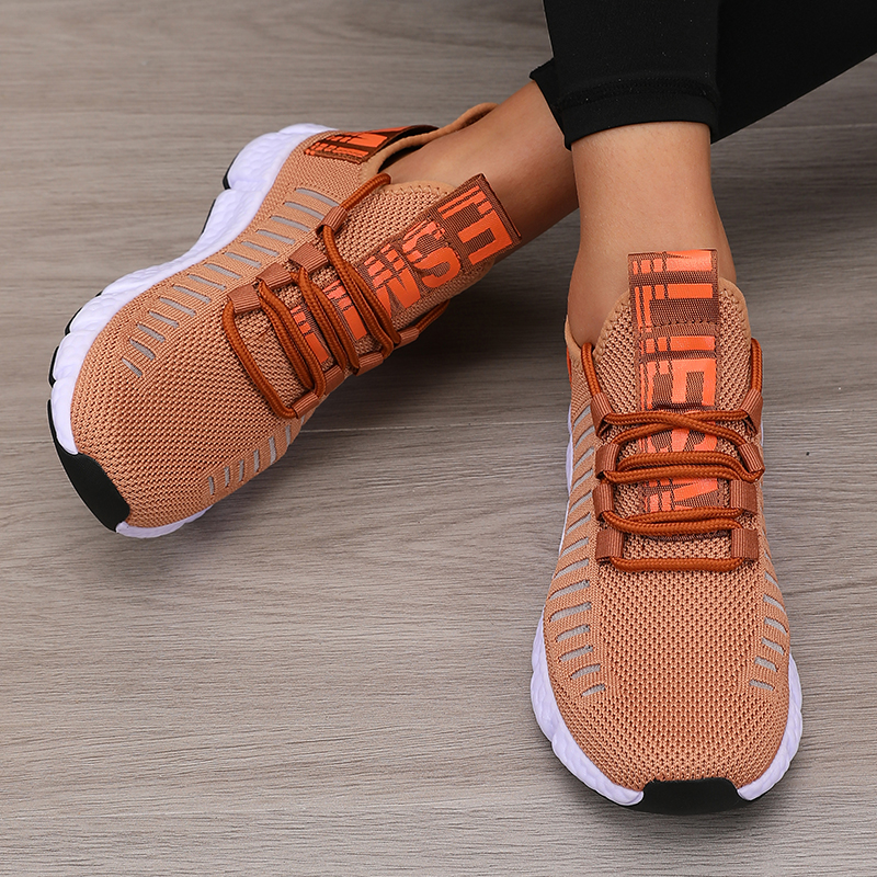 Women's Platform Sports Shoes with Fashionable Trendy Design Breathable Comfortable Shoes Outdoor Hiking  Walking Casual Shoes