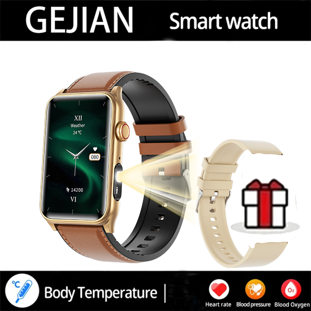 2025 New Smart Watch Men LED Bluetooth Call Sports Men's Smartwatch Heart Rate Health Temperature Monitoring Women Smart Watches