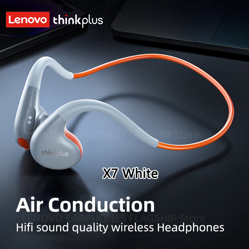 Lenovo Bone Conduction Earphones Bluetooth 5.3 Sports Wireless Headphones TWS Ear Hook Waterproof Headset for Running Driving