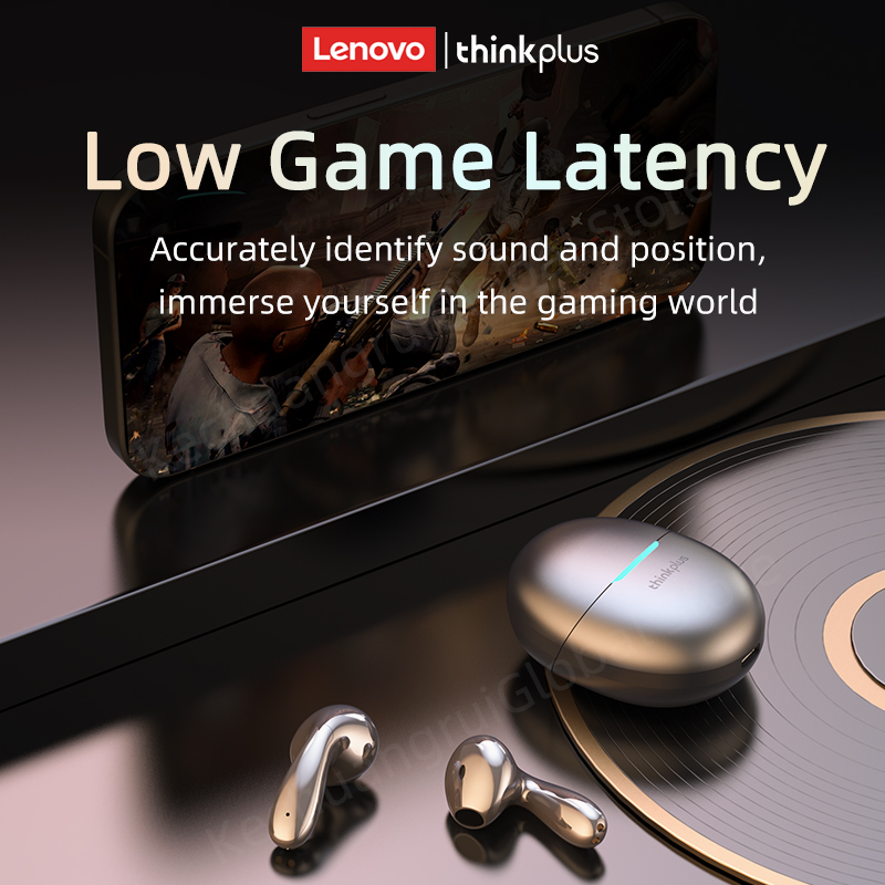 Original Lenovo LP48 TWS Wireless Bluetooth 5.4 Earphone Gaming Earbuds HIFI Music Headphones Noice Cancelling Dual Mode Headset