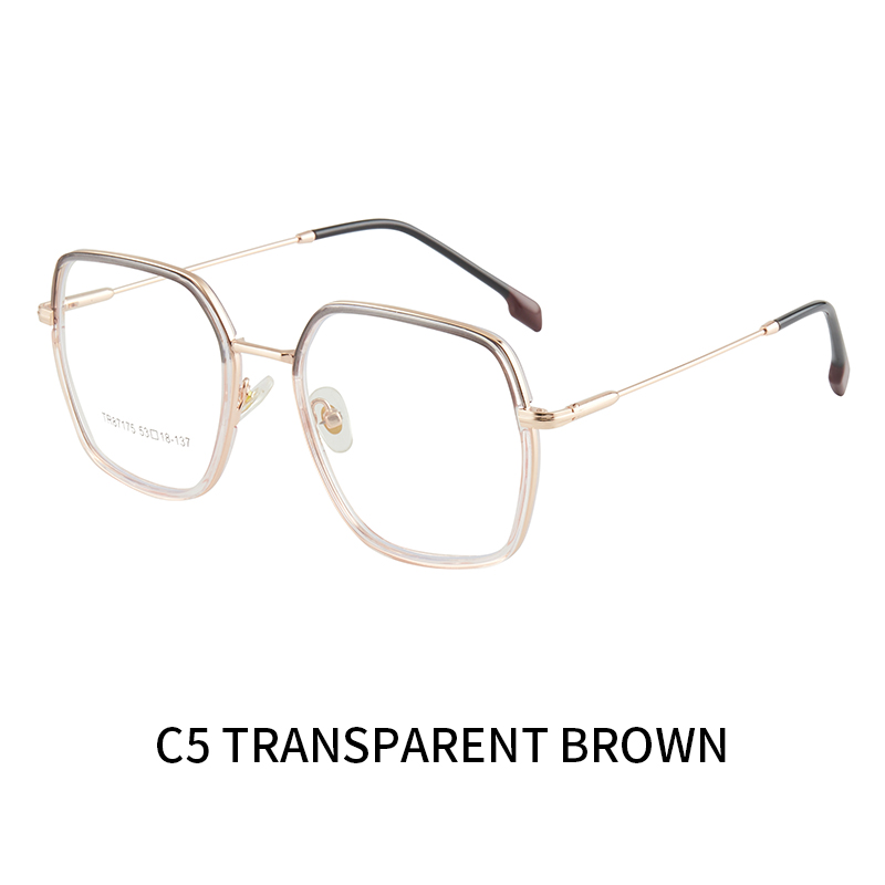 JMISUS Women Metal Prescription Glasses Square Progressive Optical Eyeglasses Anti-Blue Light Myopia/Hyperopia Eyewear