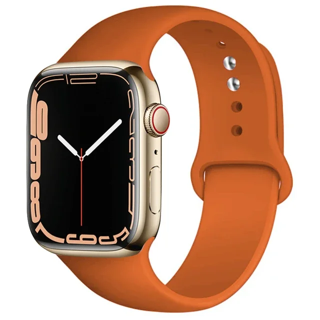 Silicone Band For Apple Watch strap 46mm 44mm 45mm 40mm 41mm 42-38mm 49mm sport bracelet iwatch series 11 10 9 8 7 6 5 SE Ultra3