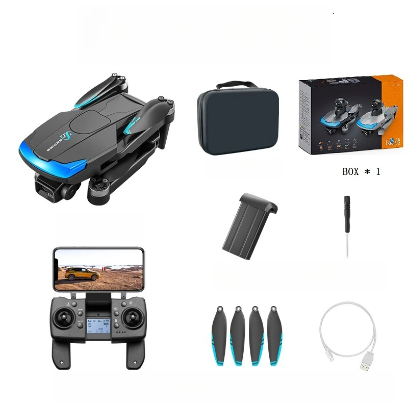 Sales Stock S185 GPS Drone 4K Professional Dual Camera 5G Digital Image Transmission 3-Axis Gimbal 360 OAS 50% Discount