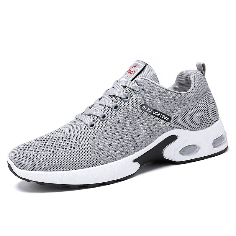 Men's shoes spring new trend men's shoes breathable lace-up running shoes Korean version of light casual walking shoes men