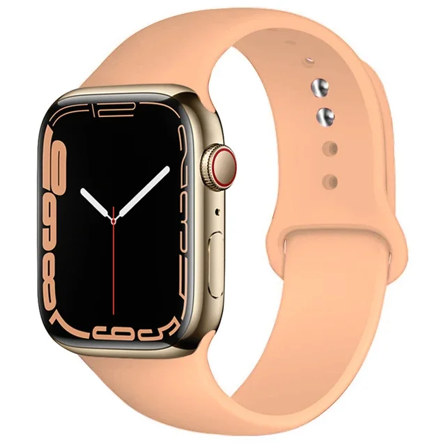 Silicone Band For Apple Watch strap 46mm 44mm 45mm 40mm 41mm 42-38mm 49mm sport bracelet iwatch series 11 10 9 8 7 6 5 SE Ultra3