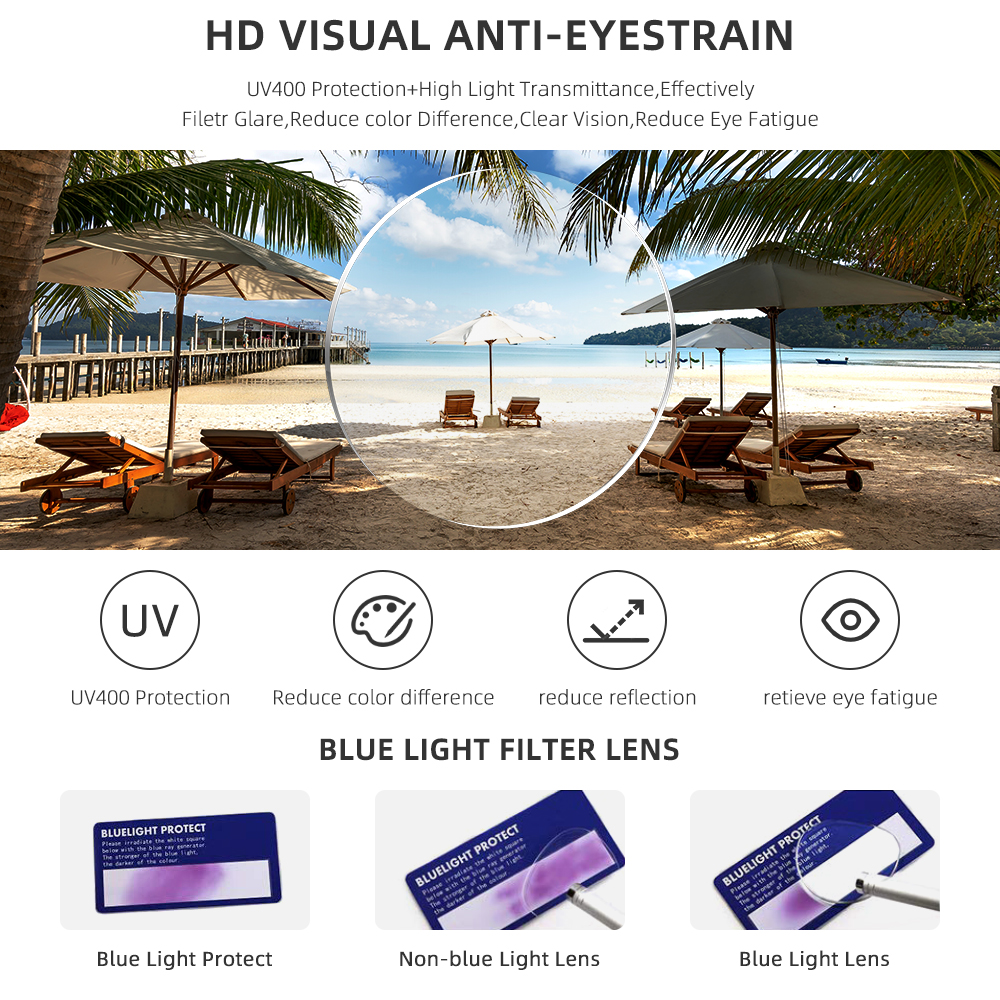 myopia photochromic glasses men Luxury eyeglasses reading  prescription blue anti light bezel for business optical glasses man 2