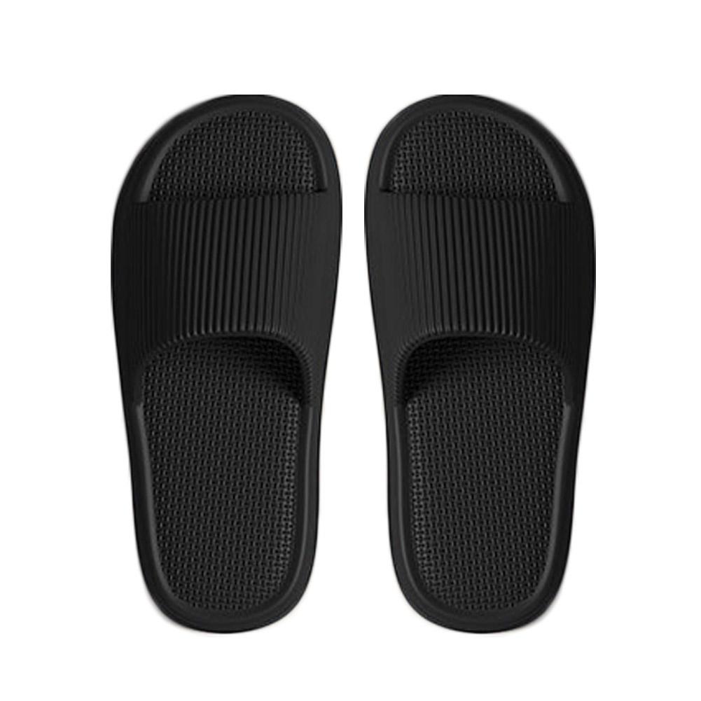 Size 38-41 Men Slippers Summer Solid Color Flat Sole Home Slippers For Women Man Coupple Bath Beach Slides Shoes