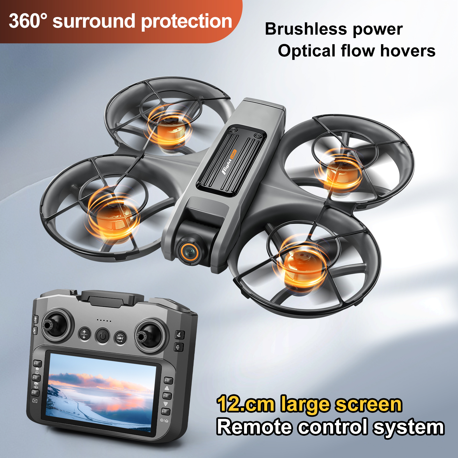 S156 Mini Drone 4K Professional HD Camera with Large Screen 2.4G WIFI FPV Dron Brushless Optical Flow Hover Folding Quadcopter