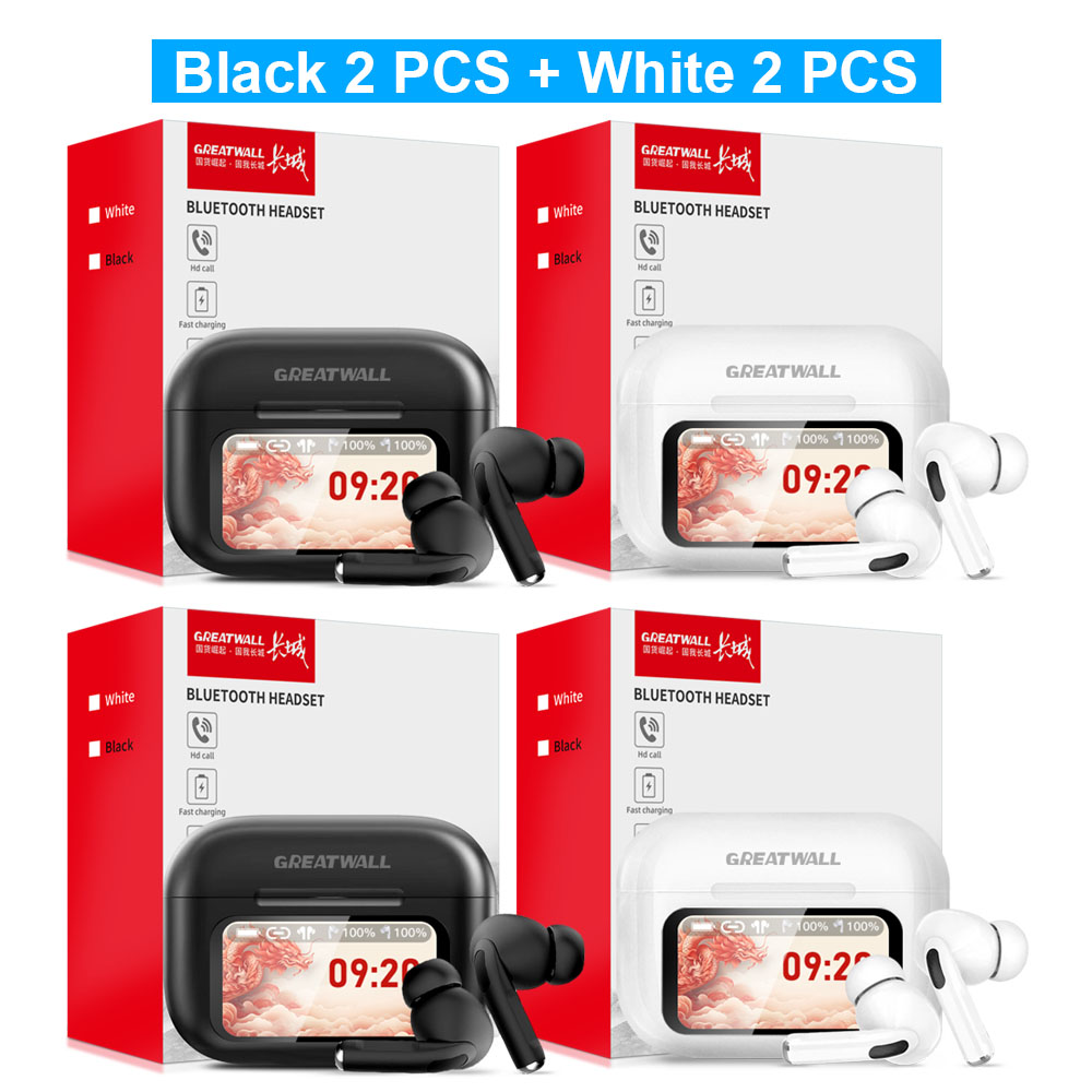 Original GREATWALL TWS Wireless Bluetooth V5.3 Earphones ANC Noise Reduction HiFi HD Call Earbuds Music Headsets Touch Control