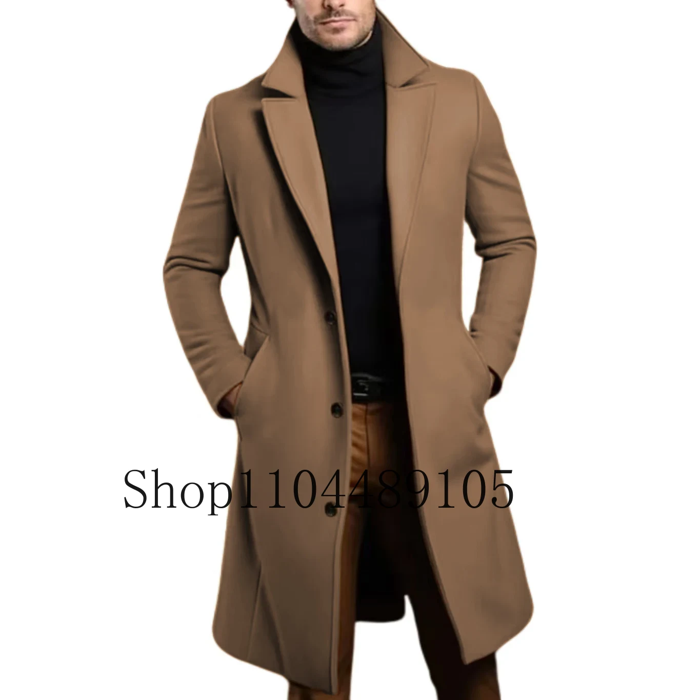Men's Winter Jacket Long Coat Men Casual Business Cardigan for Men Coat Customization Evening Party Business Activities Latest