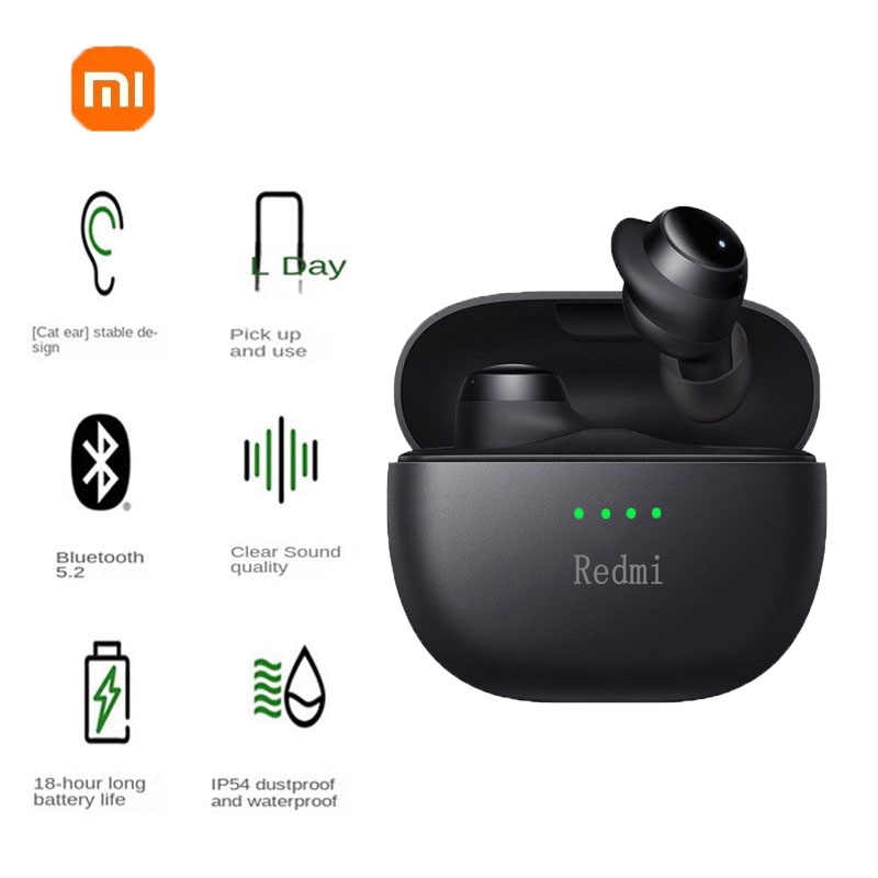 Xiaomi Redmi Wireless Bluetooth HeadphonesTWS Control Sport Headset Waterproof Microphone Music Earphone Work On All Smartphone