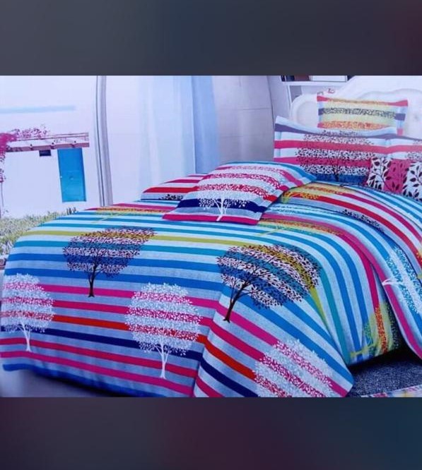 Unique Designed Bed Sheet-( Lovely Bed-Sheet + Pillowcases)
