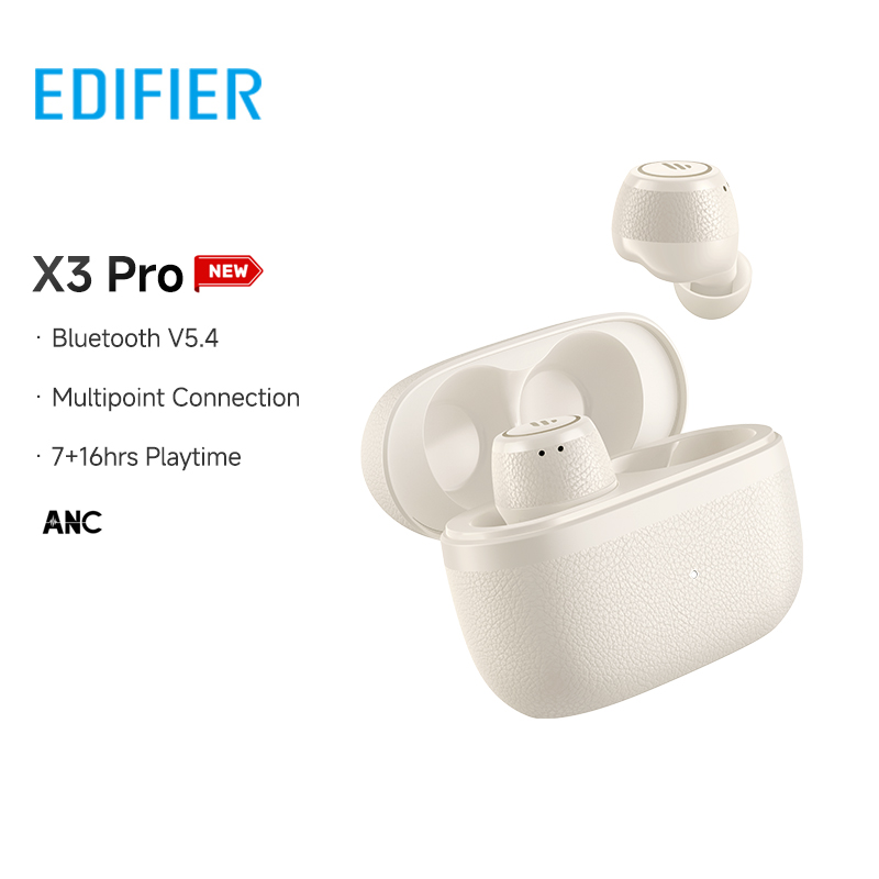 Edifier X3 Pro True Wireless Earbuds Active Noise Cancellation Earphone Bluetooth V5.4 Multipoint Connection IP54 Lightweight
