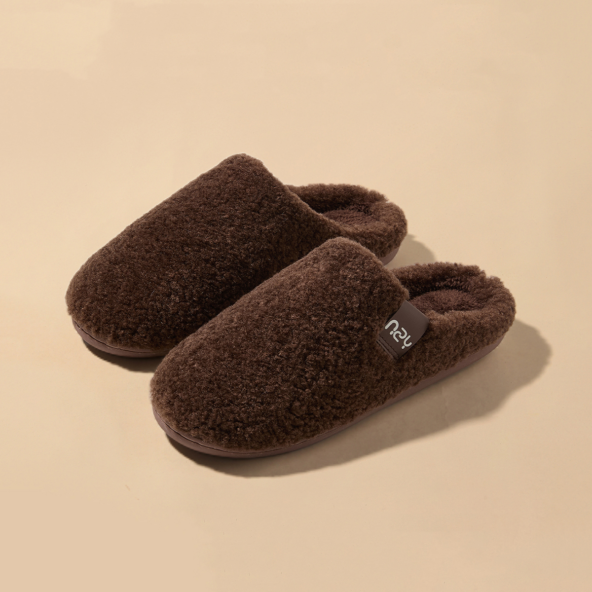 Winter Home Slippers for Women Warm Thick Sole Non Slip Indoor Slippers for Men Fluffy Bedroom Slippers for Unisex