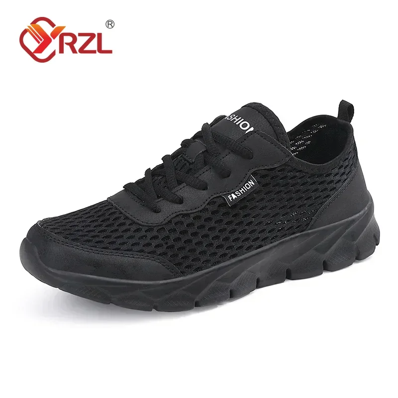 YRZL New Running Shoes for Men Breathable Sports Shoes Light Weight Fashion Summer Plus Size 38-48 Breathable Sneakers for Men
