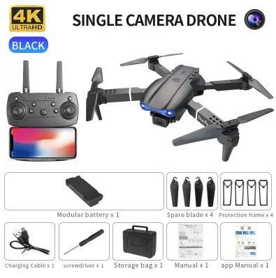 Foldable E99 K3 Pro HD 4K Drone With Dual Camera WIFI Aerial Photography RC Quadcopter High Hold Mode Helicopter Toy Gift