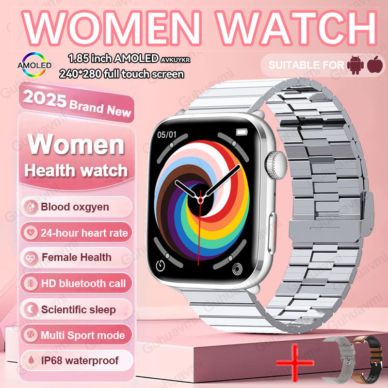 2025 New For Xiaomi Women AI Smart Diagnosis Smart Watch HRV+PPG Blood Pressure Blood oxygen Health monitor IP68 NFC Smartwatchs