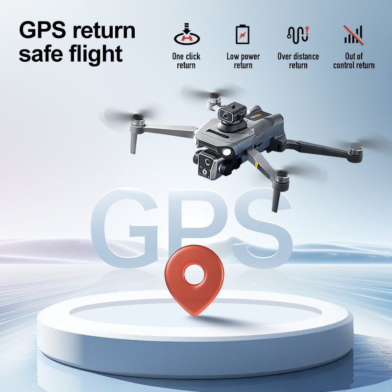 2025 K19 MAX Drone GPS Return With Screen Aerial Photography Aircraft Brushless Airdrop Remote Control Aircraft Quadcopter Toy