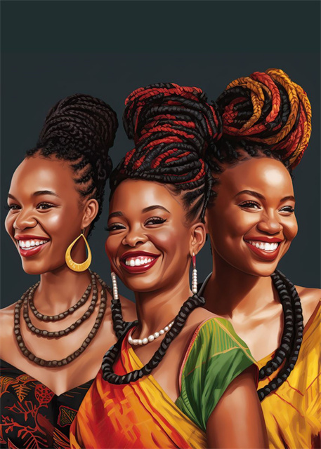 Beautiful African American Woman Canvas Psoters and Prints Sunshine Smiling Girl Pictures Portrait Wall Art Picture Home Decor