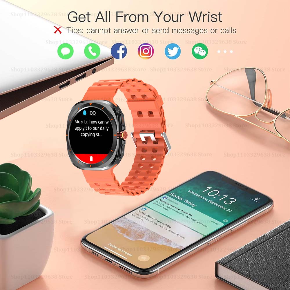 New Business Plus Smartwatch Women 1.52 HD Bluetooth Call Health Gift For Man Wireless Charging Watch Smart Global Version 2025