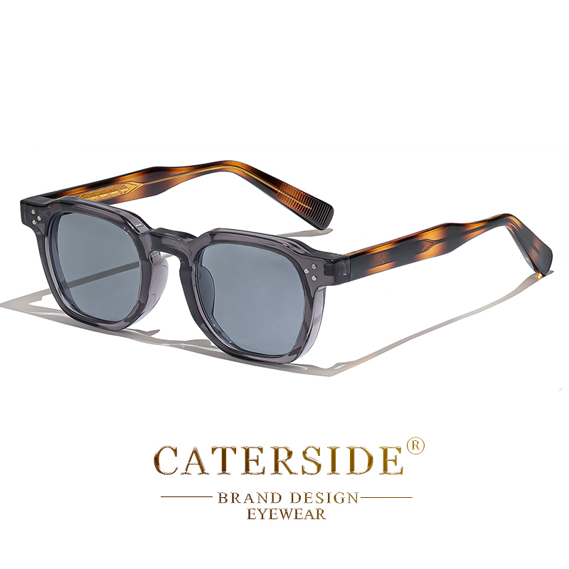 CATERSIDE Fashion Men Sunglasses Small Frame Square Personalized Design Sun Glasses Women Travel Party Business Festival Gift