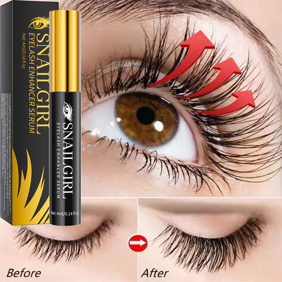 Fast Eyelash Growth Serum 7 Days Natural Eyelash Enhancer Longer Fuller Thicker Curling Lash Treatment Eye Care Products Makeup