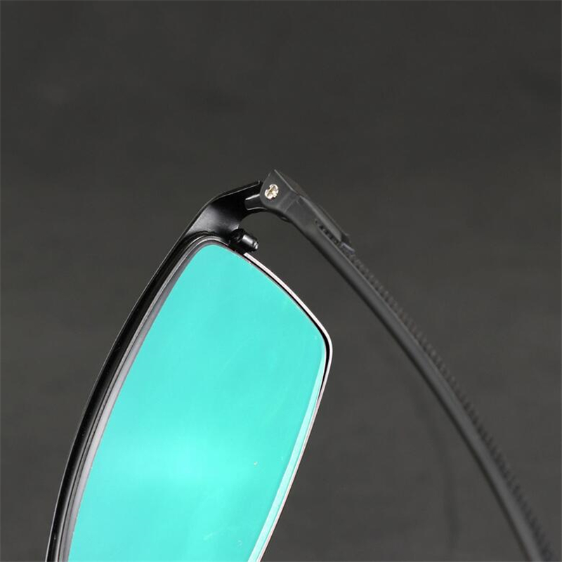 0 -0.5 -0.75 To -6.0 Full Frame Photochromism Myopia Glasses Men Metal Square Sun Discoloration Short-sighted Eyeglasses Women