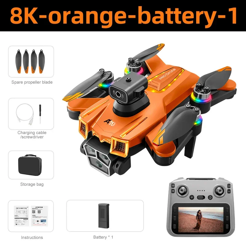 For Xiaomi A19 Pro Drones 5G Professinal 8K Camera 360°Angle Optical Flow Localization GPS Brushless Motor RC Quadcopter Toys