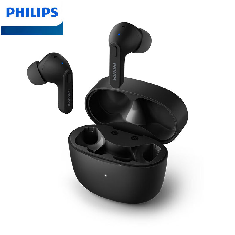 PHILIPS TAT2206 TWS Wireless Bluetooth Earphones Waterproof IPX4 SBC Sports Headset 500mAh Low Latency Gaming Headphone with Mic