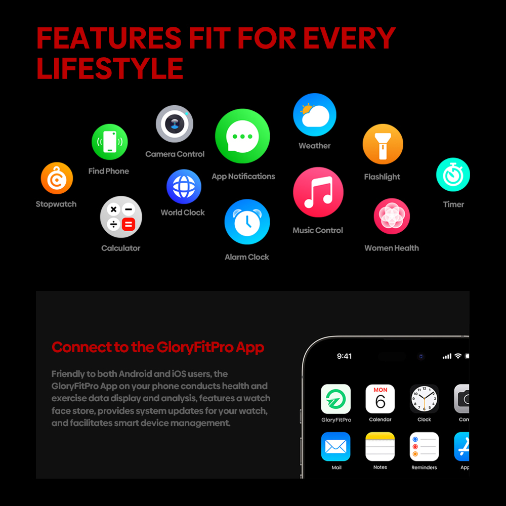 New Ciberer Vertix Stratos 4 GPS Smart Watch 1.43''AMOLED Display Built-in Compass Flashlight 170+ Sports Modes 5 ATM Smartwatch