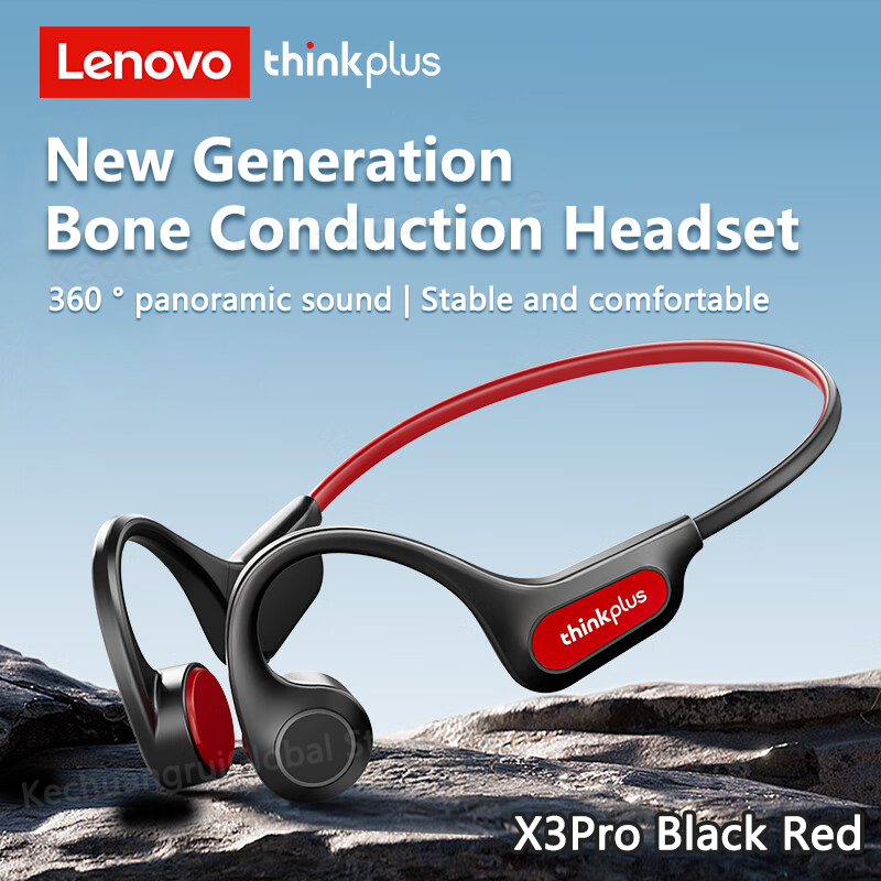 Lenovo Bone Conduction Earphones Bluetooth 5.3 Sports Wireless Headphones TWS Ear Hook Waterproof Headset for Running Driving