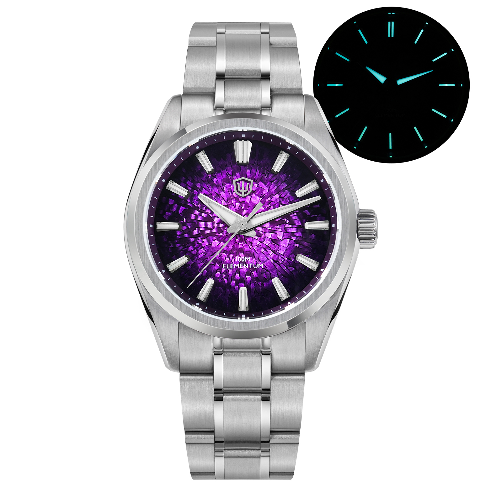 Watchdives WD0003C ice Crack Dial 38mm Men Watch VH31 Sweep Seconds Quartz Movement Sapphire Luminous 10Bar Waterproof Watches