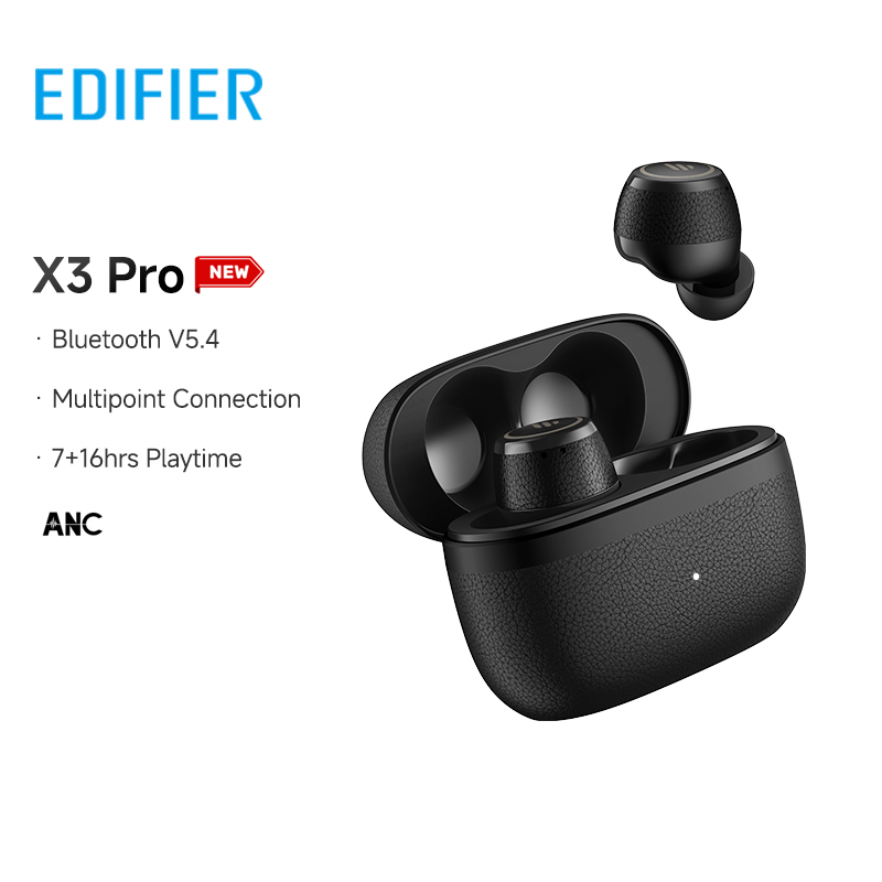 Edifier X3 Pro True Wireless Earbuds Active Noise Cancellation Earphone Bluetooth V5.4 Multipoint Connection IP54 Lightweight