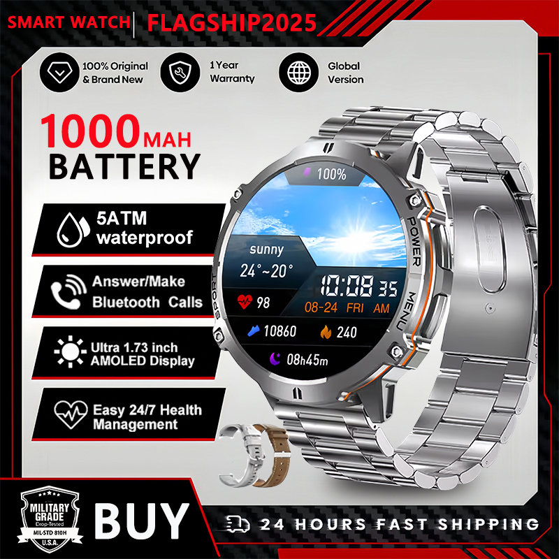 2025 Original TANK T3 Ultra GPS Smart Watch  5ATM Waterproof Smartwatch HD AMOLED 1000mAh Fitness T-Rex 3 Electronic Watches Men