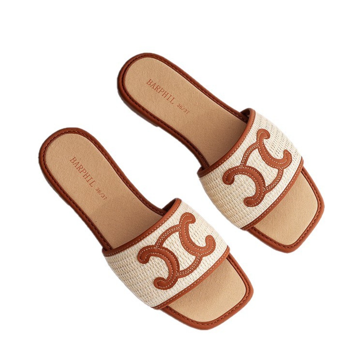 Slippers Women's Indoor Home 2025 Spring and Summer New Breathable Sweat Absorption Non-slip Worn Outside Women's Cool Slippers