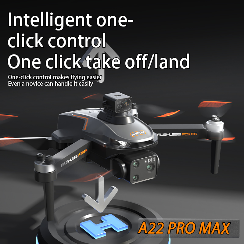 2025 A22 Pro MAX GPS Drone 4K Professional HD Dual-lens Camera FPV Obstacle Avoidance Brushless Large Screen RC Quadcopter Drone