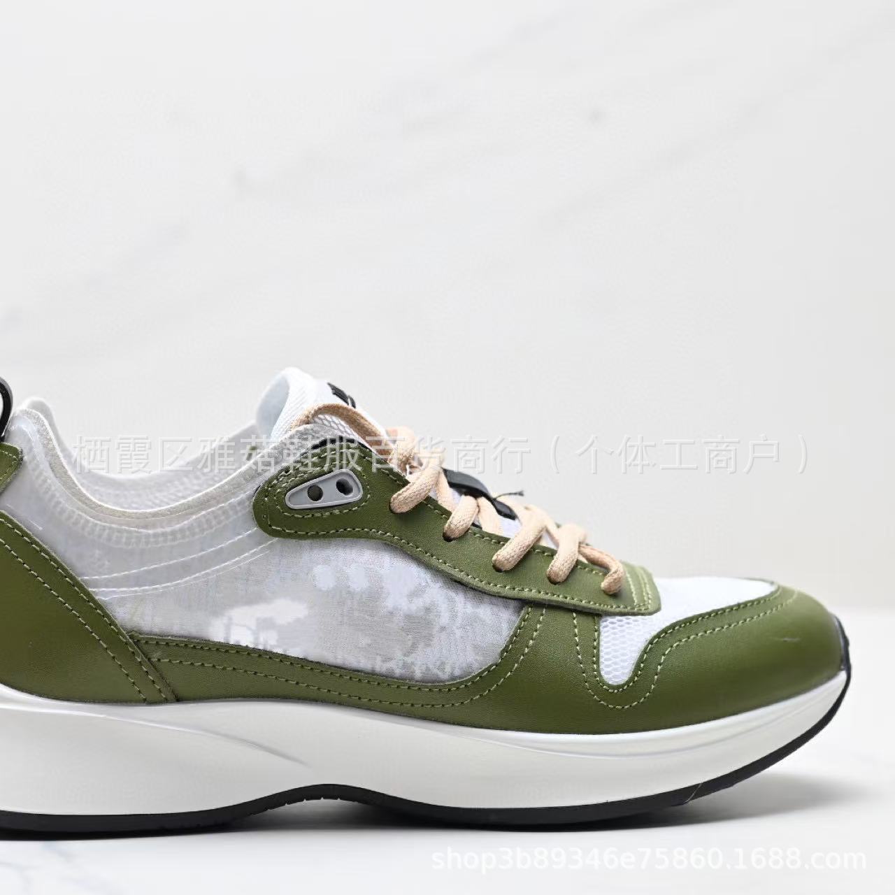 Fashionable Embroidered Low-Top Dad Shoes D-Home B25 Station Casual Thick-Heeled Sports Shoes for Men Retro Rubber Outsole