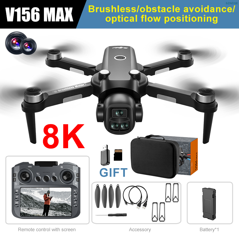 V156 Max Drone 8K Professional Drone With Camrera Remote Control With Screen Brushless Obstacel Avoidance Drone For DJl Mavic 4