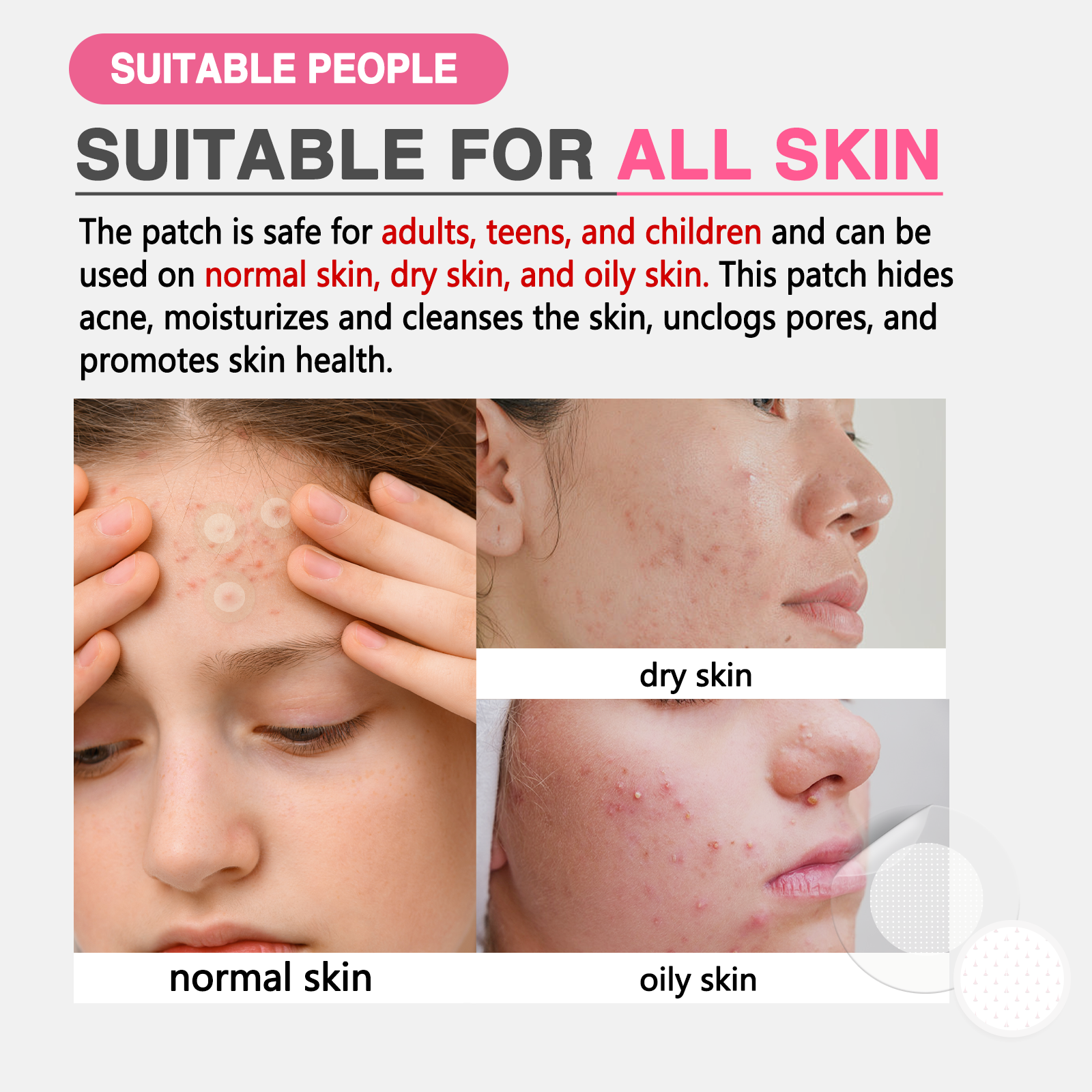 GROEI 18Pcs Microneedle Acne Patches Pimple Invisible Beauty Concealer Blemish Treatment Deep Clean Pores Overnight Recovery