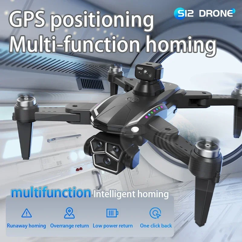 Xiaomi Mijia S12 Drone 4K HD Camera three Cameras 8K Professional Brushless Motor inch large screen remote control Quadcopter RC