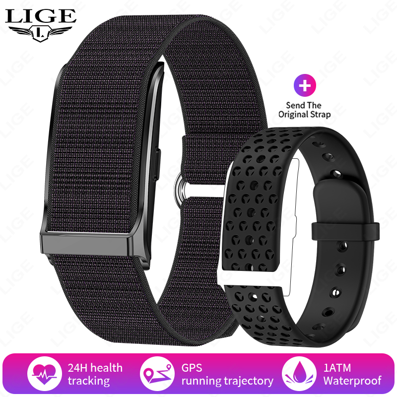 LIGE Smart Watch Men Women Fitness Smart Bracelet Sports Band Heart Rate Blood Pressure Monitor Waterproof Multifunction Watches