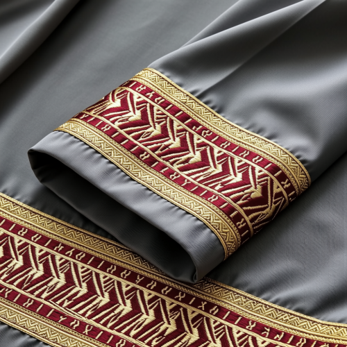 Magnetic Elegance: Premium Gray Abaya with Exquisite Embellishments