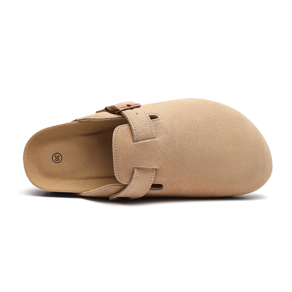 Pallene Fashion Women's Mules Cork Insole Unisex Clogs Slippers Water Corrugated Sole Non-slip Men's Sandals With Arch Support