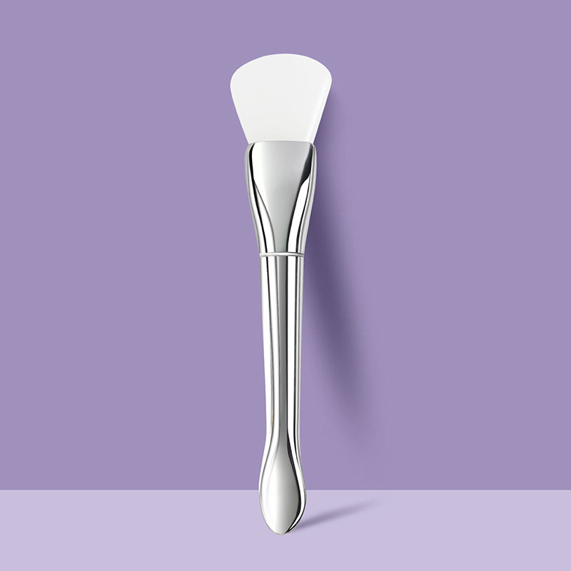 1/4 PCS Silicone Facial Mask Brush Soft Head with Scraper Integrated Dual-use Mud Film Brush DIY Film Adjusting Beauty Tools