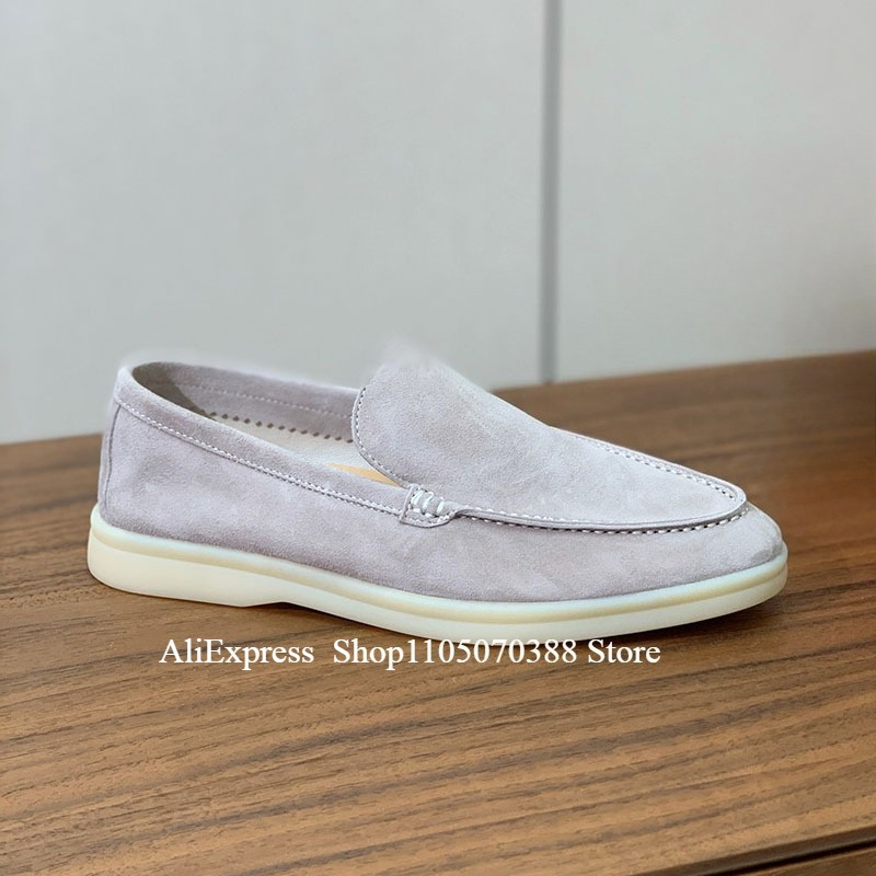 large size 35-51 highquality all Genuine leather walking men's loafers sheepskin Casual comfortable Sheep suede men's shoes