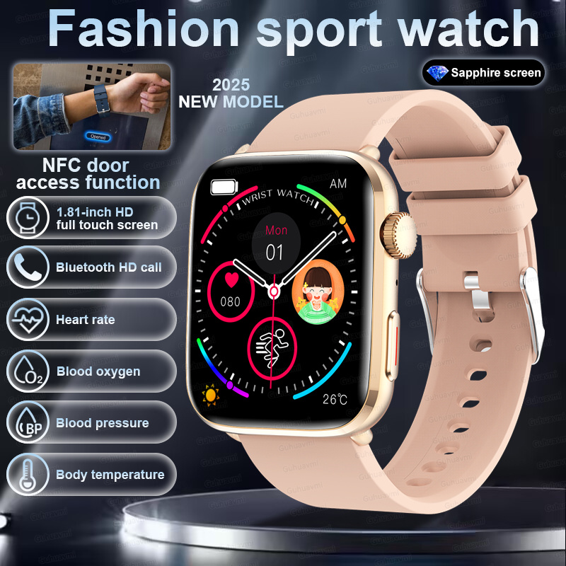 Smart Watch Watch Global Version Men Women HD AMOLED Display Heart Rate Bluetooth Call GPS Track Waterproof Sports Smart Watches