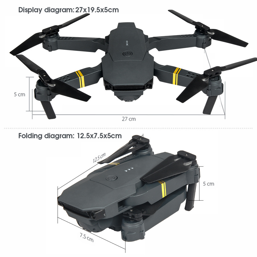 E88/E58  4K High-definition Drone Aerial Photography RC Aircraft Intelligent Fixed Height Four Axis Aircraft Children's Boy Toys