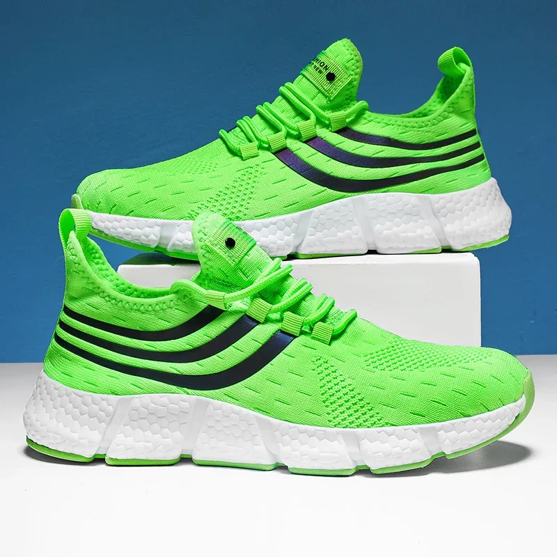 Men’s Sneakers Comfortable Breathable Platform Shoes Summer Man Running Shoes Breathable Comfortable Fashion Walking Sneakers