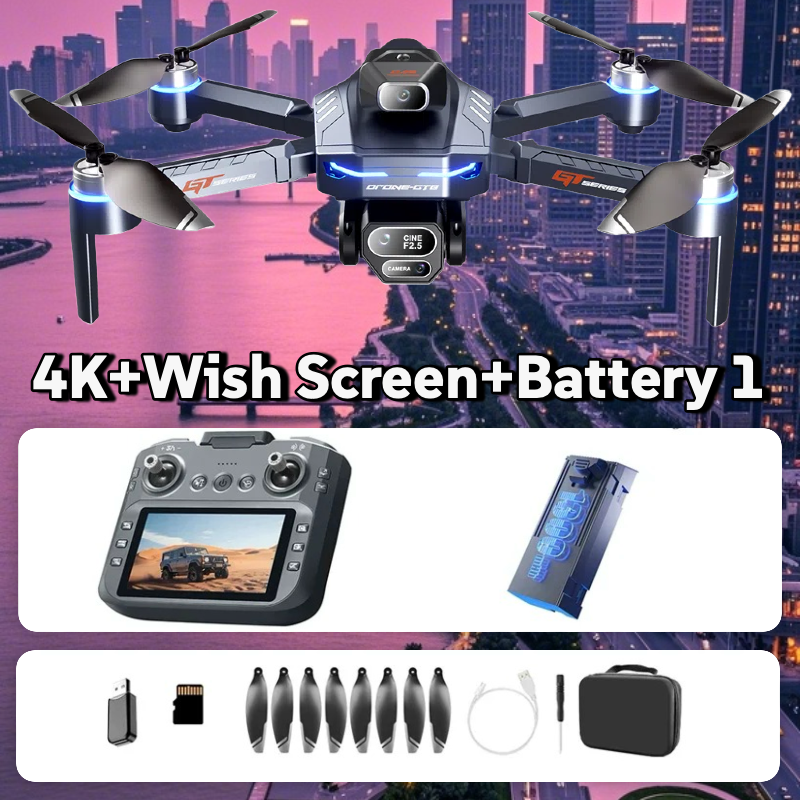 HOT For Xiaomi GT8 Drone 4K Professional Dual Camera FPV GPS Brushless Motor Optical Flow Hovering Folding Quadcopter 8K RC Dron